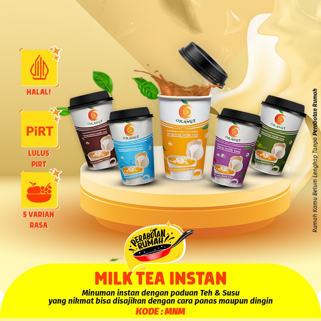 

COD PERABOTAN Teh Susu Instan Dengan 5 Variansi Rasa Isi 6 Cup 1 Box
