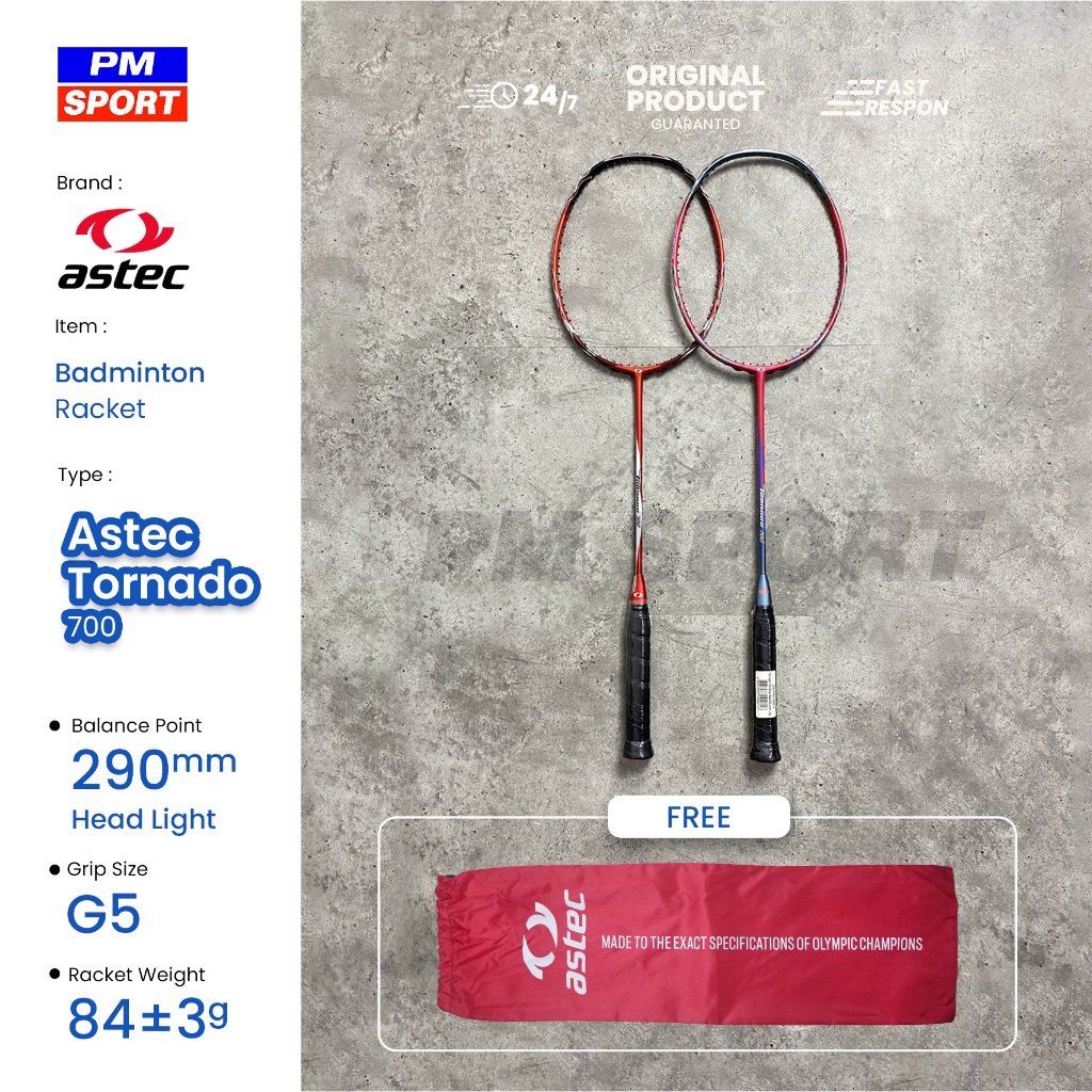 RAKET BADMINTON / BULUTANGKIS ASTEC TORNADO 700