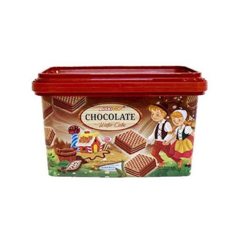 

Wafer Biskitop Chocolate Cube