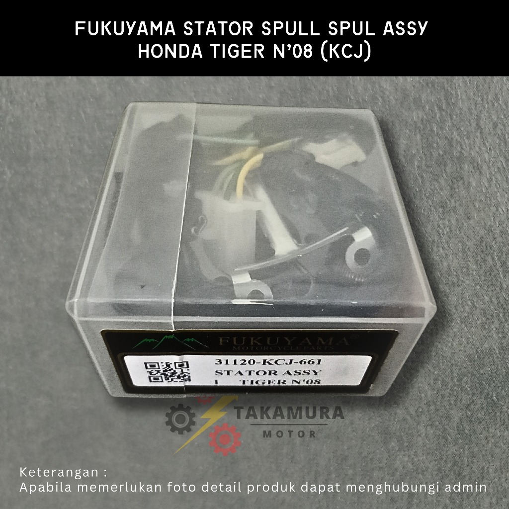 Fukuyama Stator Assy Comp 8 Spull Spul Spool Honda Tiger N'08 New 2008 (KCJ-661) - Takamura Sparepar