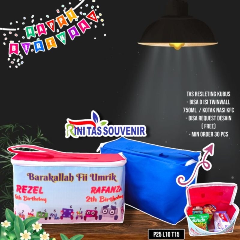 

TAS ULANG TAHUN RESLETING KUBUS TAS ULANG TAHUN RESLETING CUSTOM DESAIN TAS ULTAH KUBUS