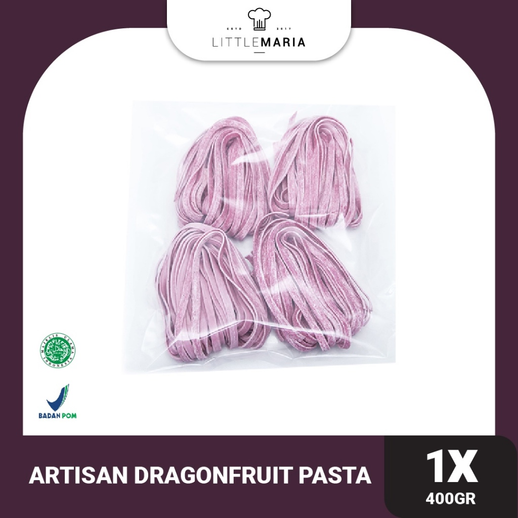 

LittleMaria Handmade Artisan Pasta - Dragonfruit Pasta 400g (100gx4)