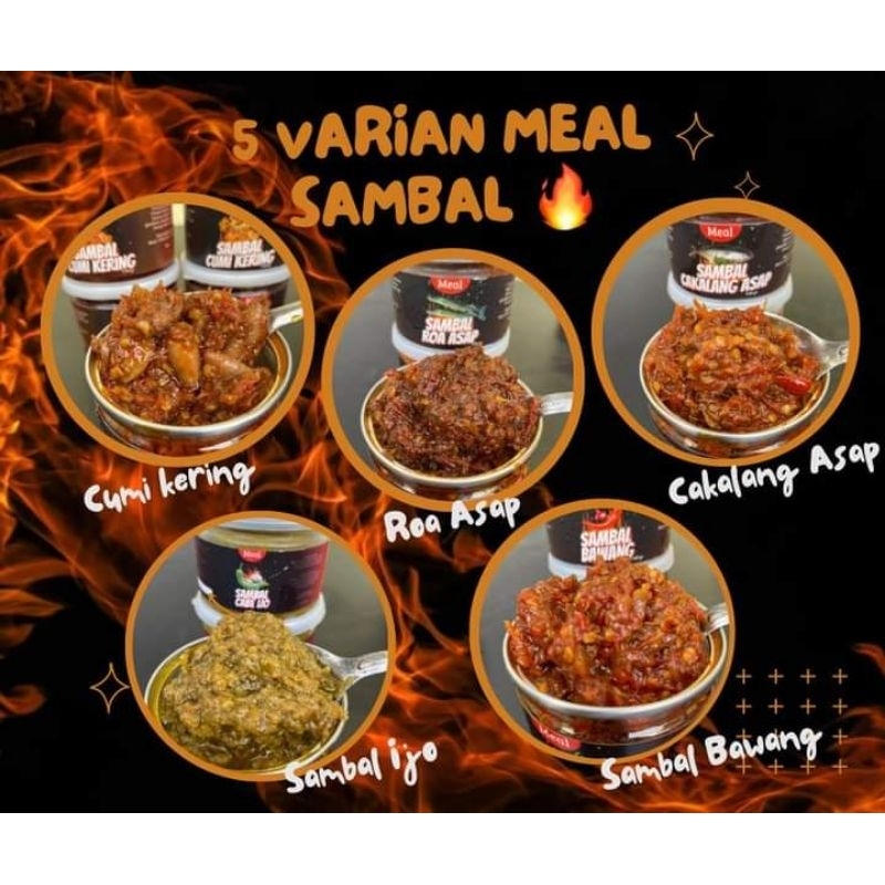 

MEAL SAMBAL Viral Dengan 5 varian (Bisa cod) Makassar