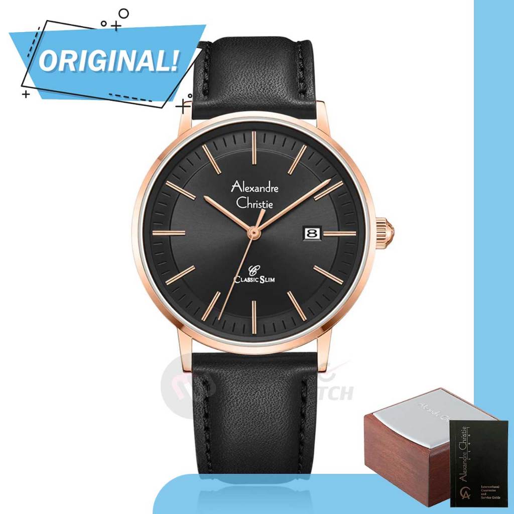 Jam Tangan Pria Analog Alexandre Christie 8694MD AC8694 AC 8694 MD 8694 MDLRGBA Original Garansi Res