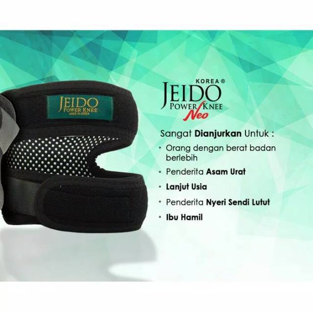 Deker Terapi Kesehatan Pelindung Sakit Cedera Lutut Jeido Power Knee Neo Uk ML Pad Support INFRARED-7