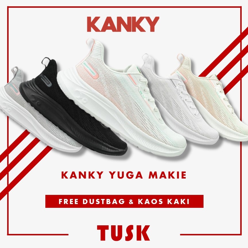 Sepatu Kanky Yuga Makie Sepatu Sneakers Casual Sepatu Kanky Sport Pria Wanita Original