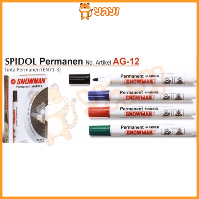 

YAY! Spidol Permanent AG Snowman ECER / Spidol Permanent Biru Hitam Merah