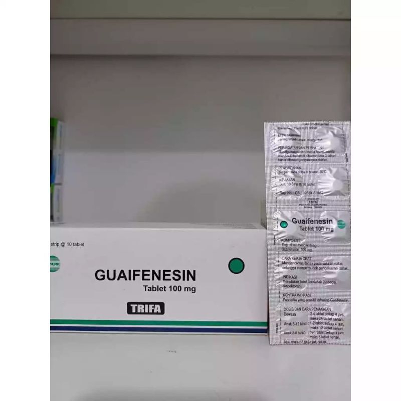 Guaifenesin (100mg) | Obat Batuk Berdahak | (10 Tablet)