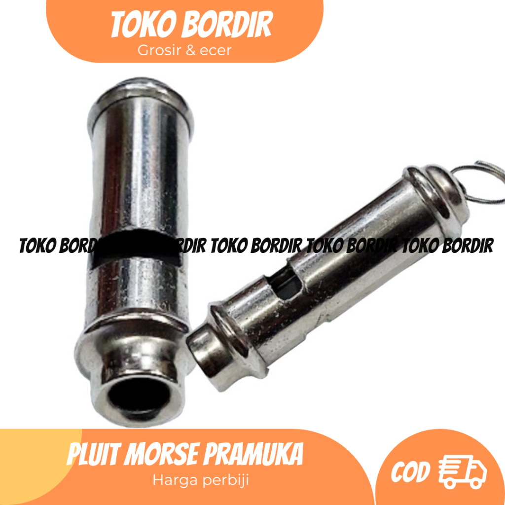 Pluit Pramuka Morse / Pluit wasit / Pluit Pramuka / Pluit anak / Pluit stainless steel survival ( ke