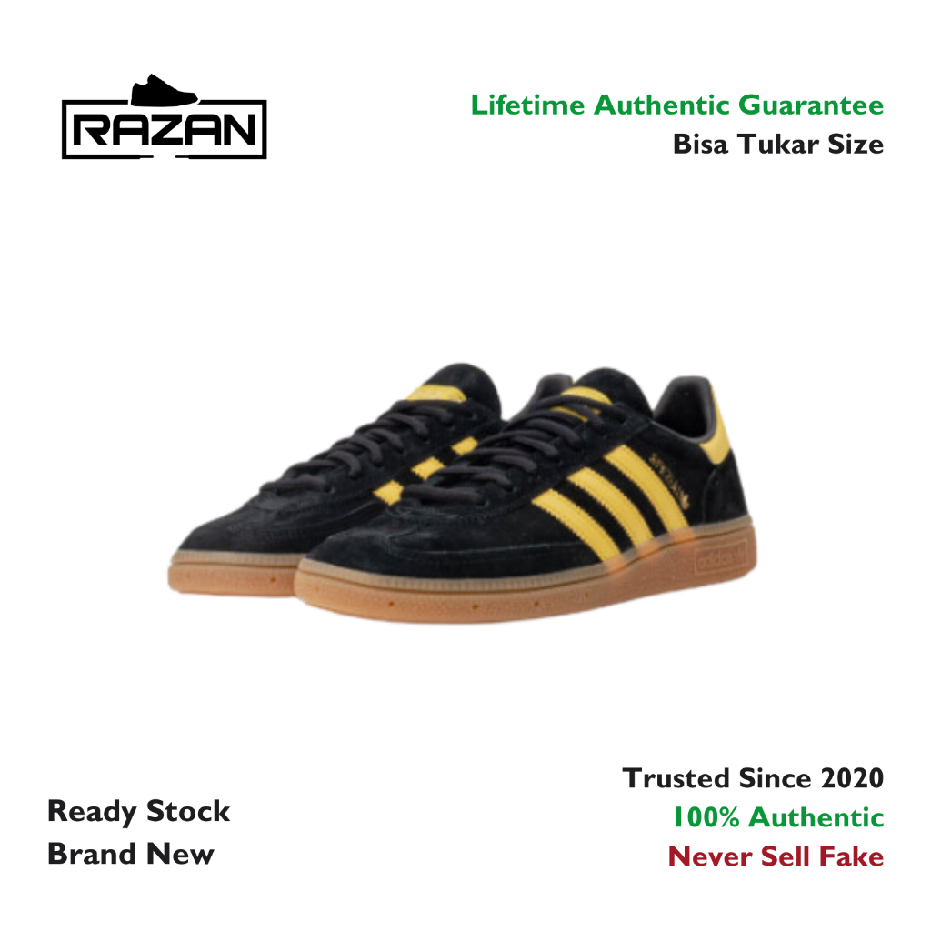 Adidas Handball Spezial Black Yellow 100% Authentic Original