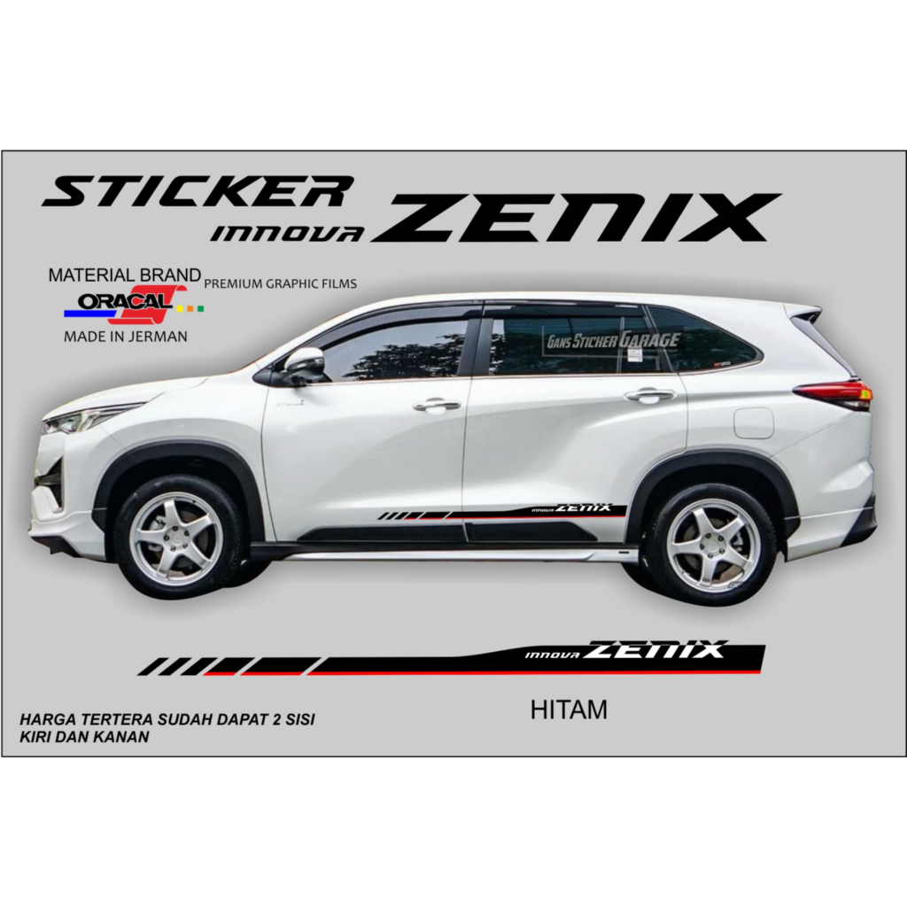 STICKER INNOVA ZENIX AKSESORIS INNOVA ZENIX