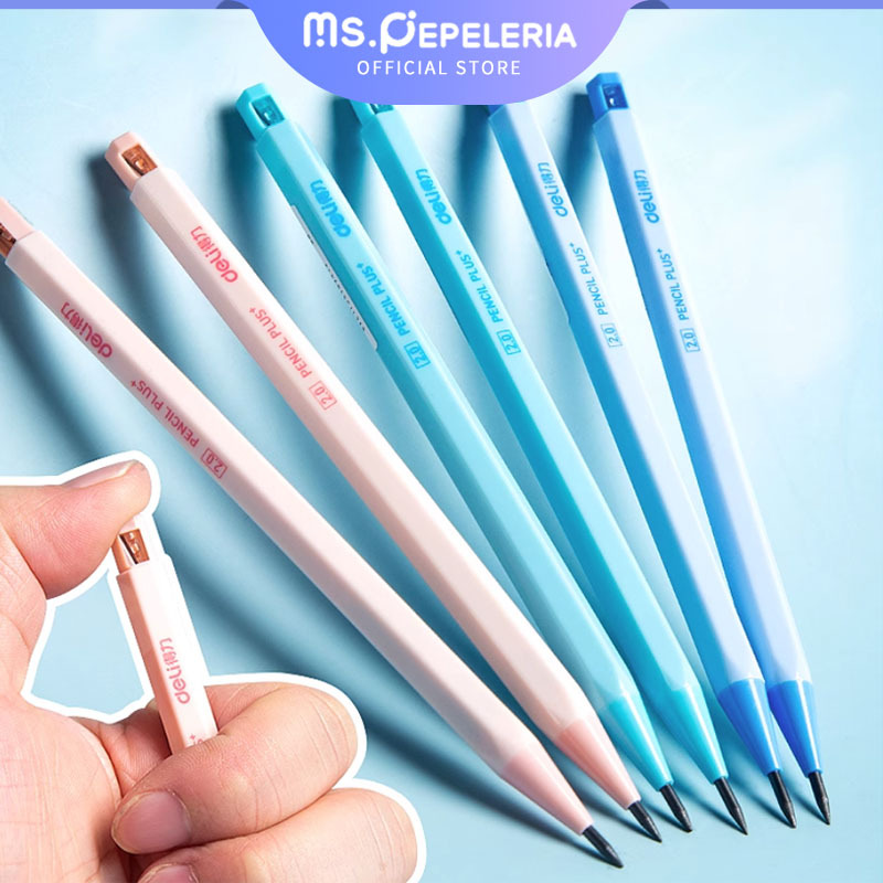 

Mechanical Pencil Pensil Mekanik 2.0 mm / Mechanical Pencil Graphite Lead Automatic