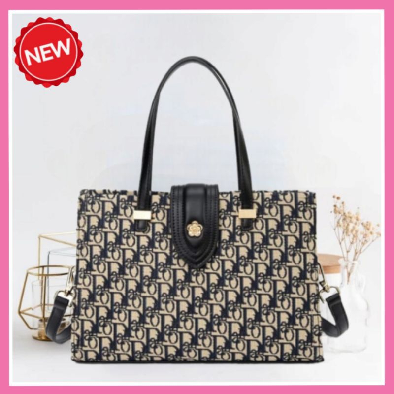 Tas Wanita Palomino Gessi Totebag/Handbag Color Khaki/Black