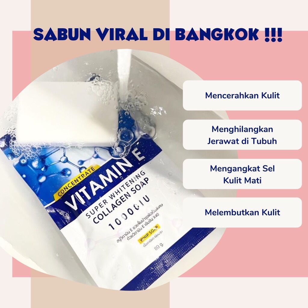SABUN COLLAGEN SUPER WHITENING / COLLAGEN SOAP SUPER WHITENING 10000 IU THAILAND