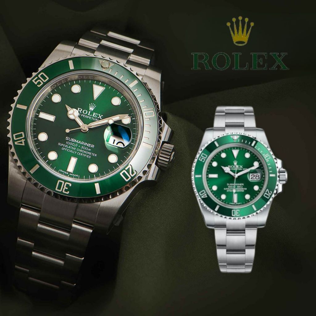【ROLEX】Original Jam tangan Rolex Submariner 116610lv-0002 Automatic 18CT Teflon material 41mm Oystersteel SUPER GRADE
