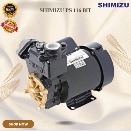 SHIMIZU WATER PUMP PS 116 BIT POMPA AIR NON AUTOMATIC/PS116BIT/PS 116BIT/PS 116 BIT/ORIGINAL GARANSI