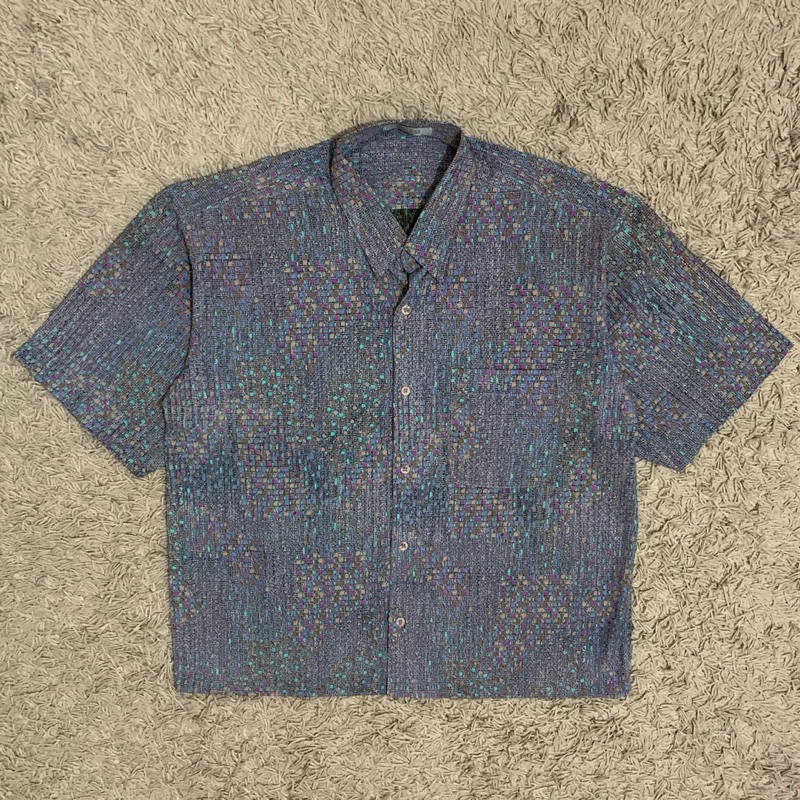 Vintage Gufo Exclusive “Polkadot” Boxy Patterned Shirt | Kemeja Vintage Formal Casual Boxy Santai Pr
