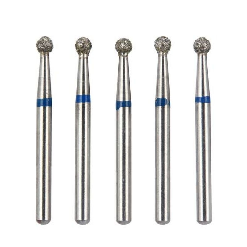 diamond bur round high speed / dental mata bur bulat pita biru