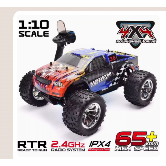 Rc Car HSP Monster Truck 1/10 RTR Nitro Engine
