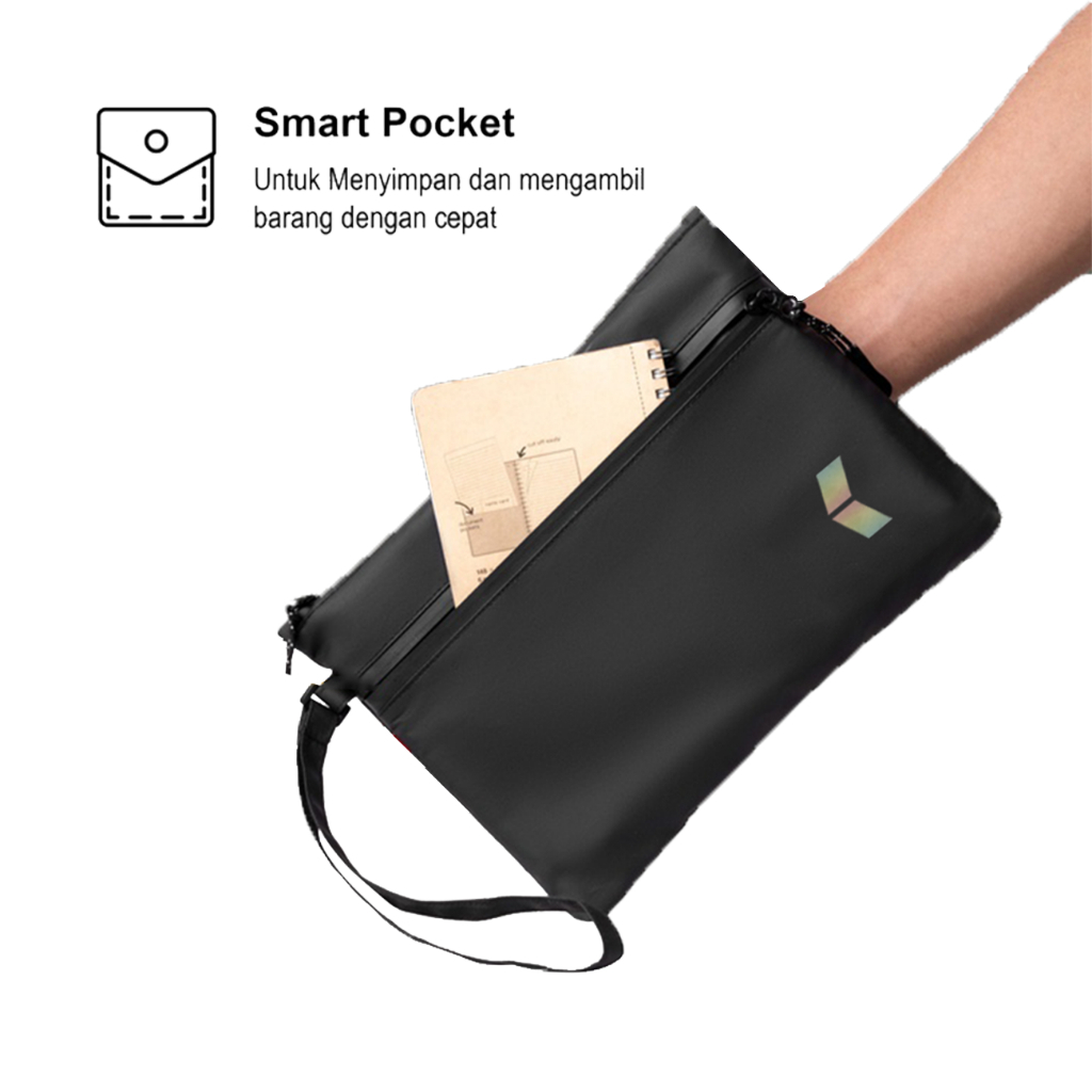 Clutch Bag Pria Casual Muat Banyak Cowok Model Terkini Kekinian Keren Terbaru Tas Genggam Tas Tangan