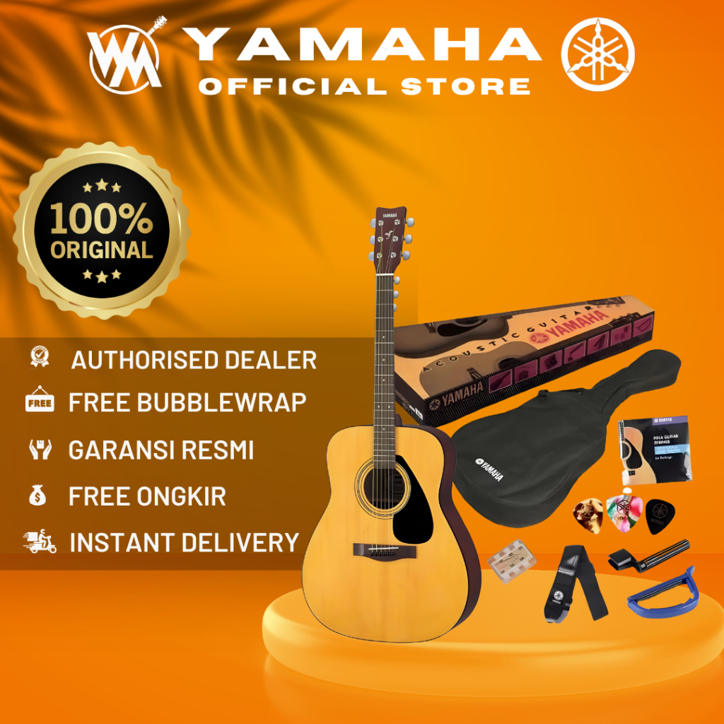 Yamaha Gitar Akustik Folk F 310 P / F-310 P / F310P P - Natural (Package)