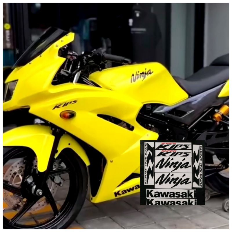 Stiker set ninja rr new//Stiker striping ninja rr new