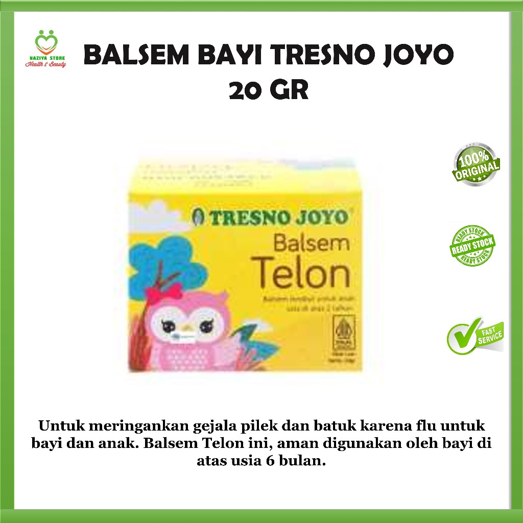 BALSEM BAYI TRESNO JOYO 20 GR dan 40 GR Balsem Anak Untuk Flu, Batuk dan Masuk Angin pada Anak