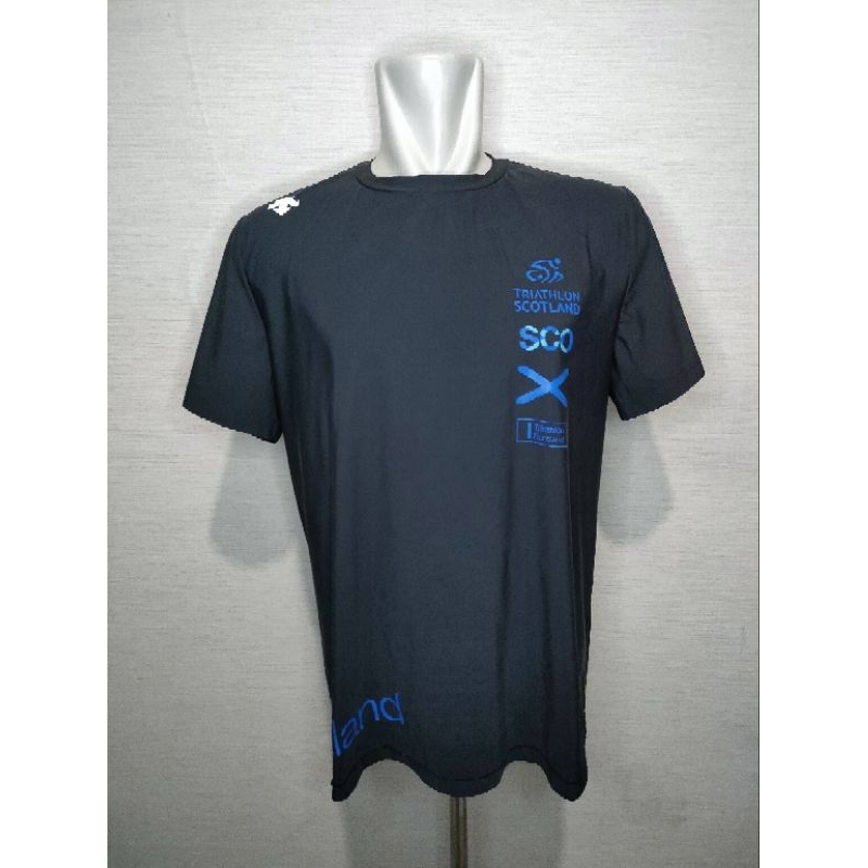 T-shirt Kaos olahraga Descente Triathlon hitam