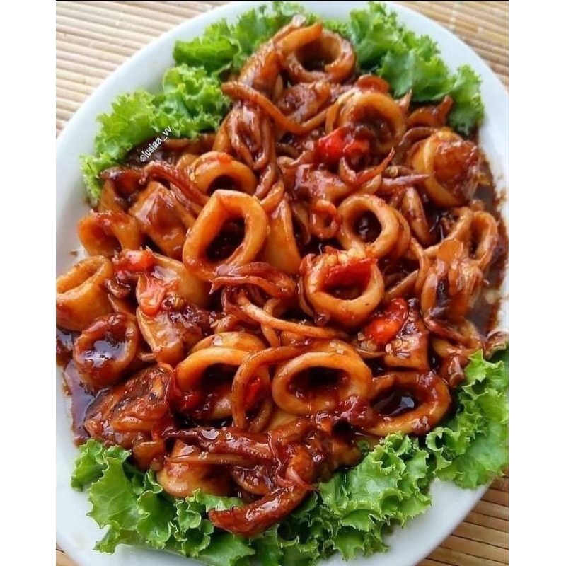 

Cumi Saos Tiram 500gr Siap Makan.