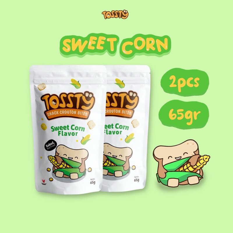 

Tossty snack crouton bites rasa jagung manis isi 2