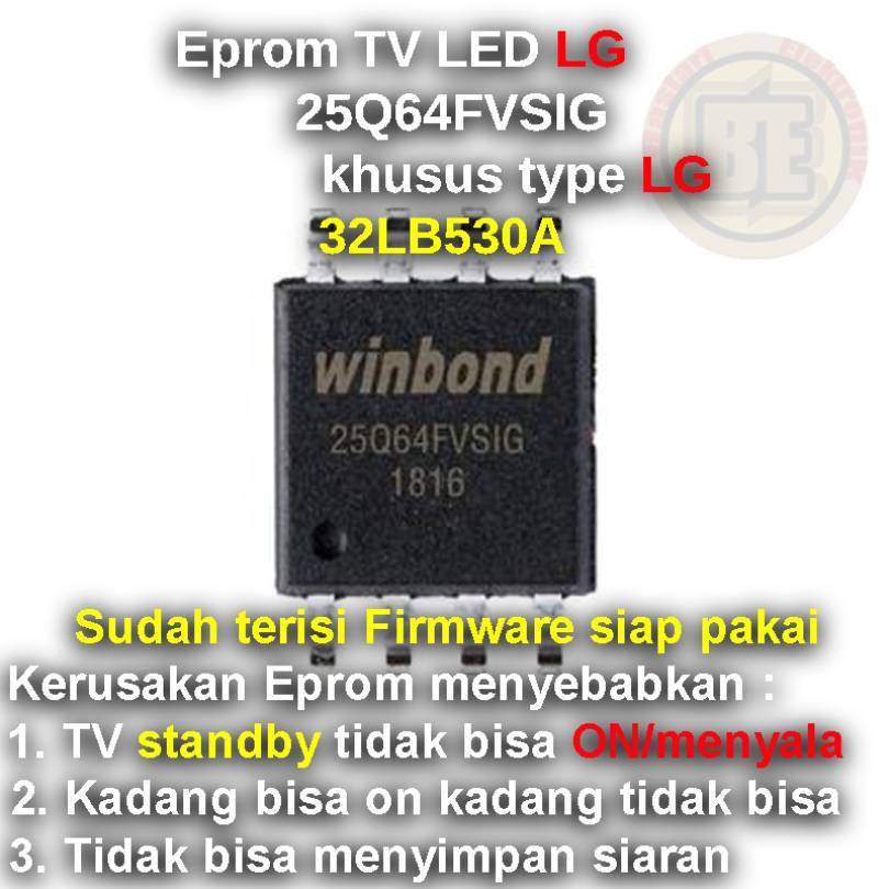 Ic Eprom Firmware TV LG 32LB530A