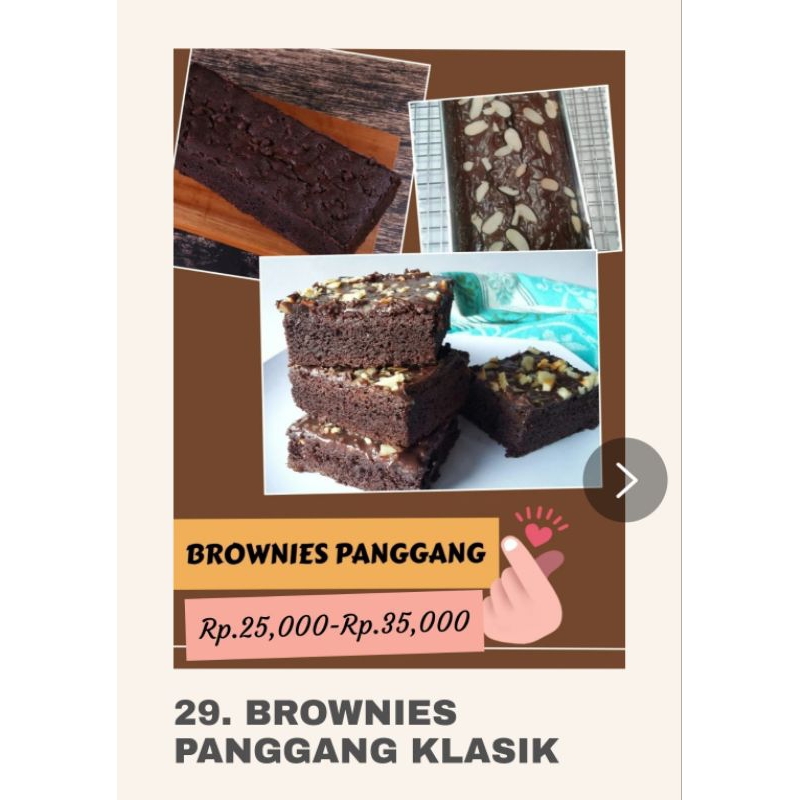 

Brownies Kacang Panggang