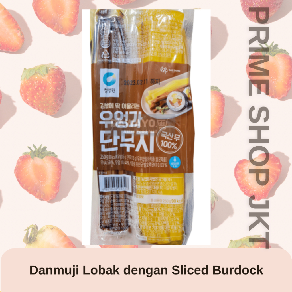 

Chung Jung One Daesang Danmuji Acar Lobak Burdock Gobo Korea 250gr