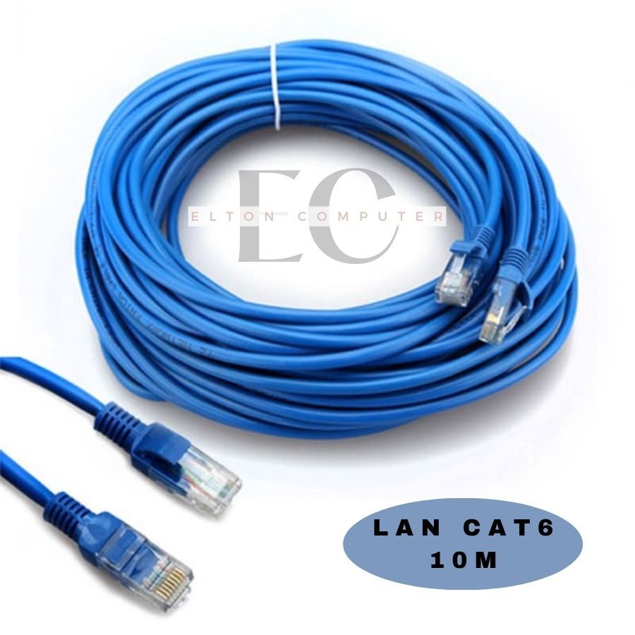 Kabel LAN UTP Cat6 10m / Kabel LAN 10M Cat6 UTP / Cable LAN 10 meter Cat 6 / Kabel LAN Cat 6 10 m / 