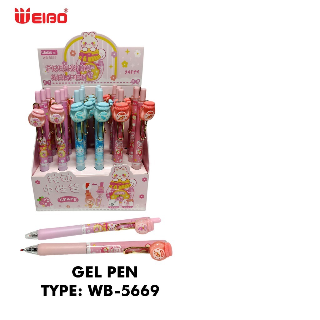

FYM WEIBO BALLPOINT GEL TYPE WB-5669 - GEL PEN - BULPEN GEL KARAKTER VIRAL