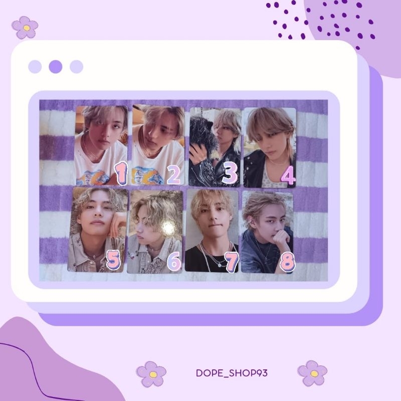 (Ready Stock) Official POB Unreleased Photocard Layover BTS Taehyung