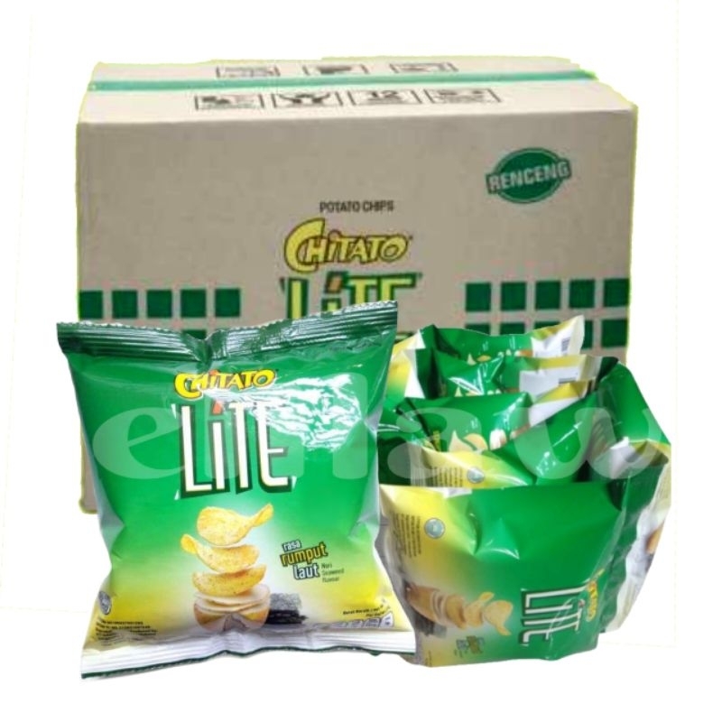 Chitato Lite Renceng isi 10pcs ~ Citato Rumput Laut Keripik Kentang Asli