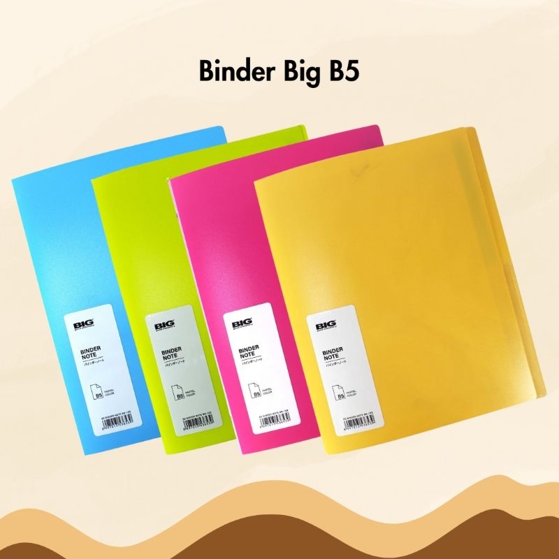 

Binder Note B5 Big Warna Pastel Polos BN-102