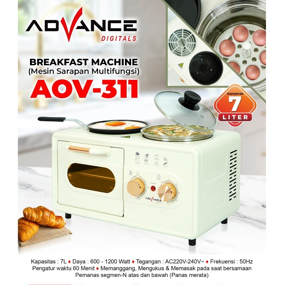 Advance AOV-311 Oven Listrik Low watt - Oven Advance Listrik untuk membuat kue - Oven low watt - Ove