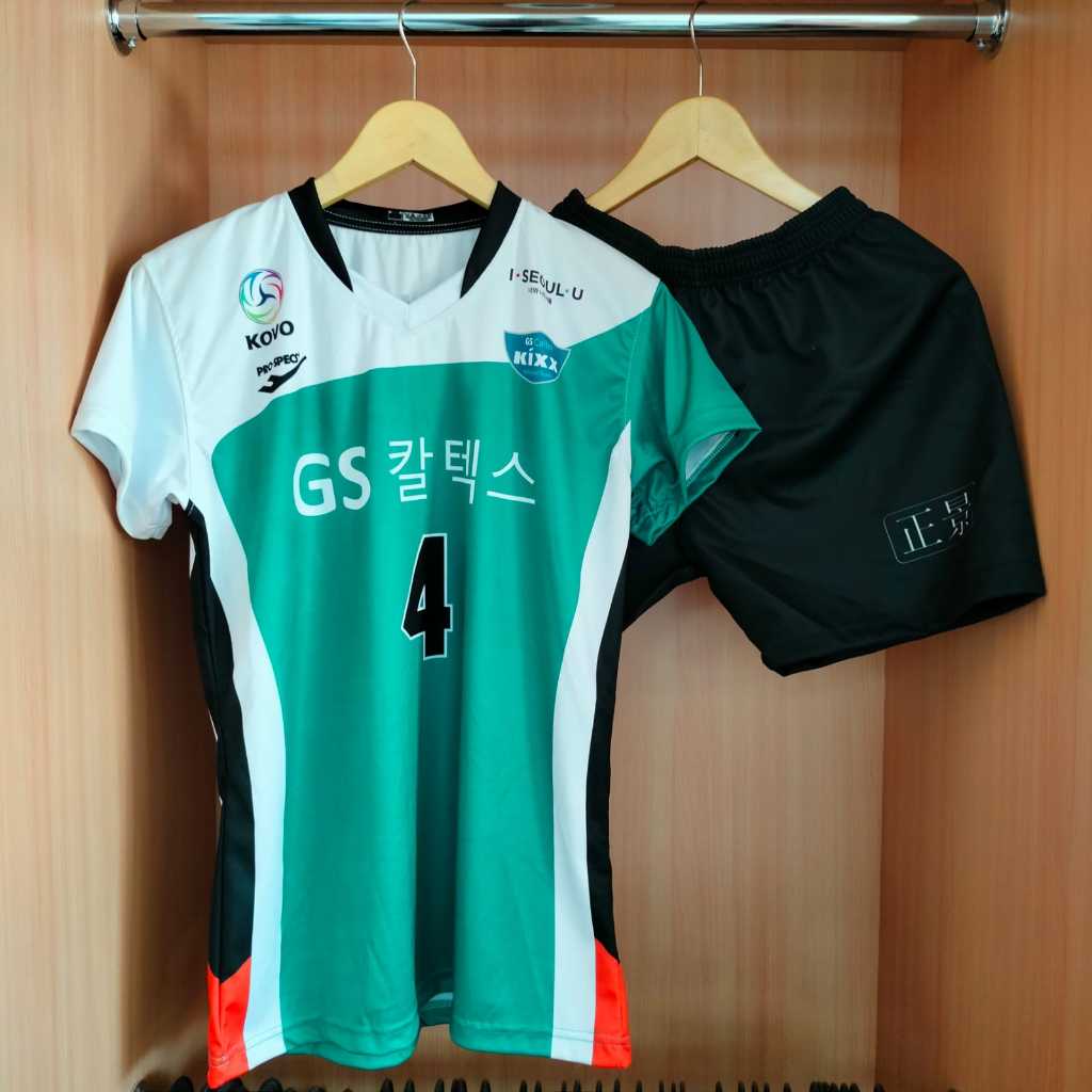 NEW - RED SPARK JERSEY OLAHRAGA VOLLY KOREA GRATIS NOMOR FULLPRINTING DEWASA PUTRA PUTRI 461