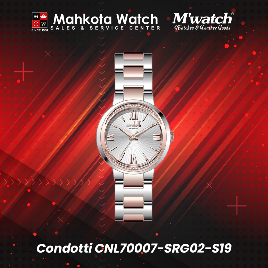 JAM TANGAN WANITA CONDOTTI CNL 70007 SRG02 S19 ORIGINAL
