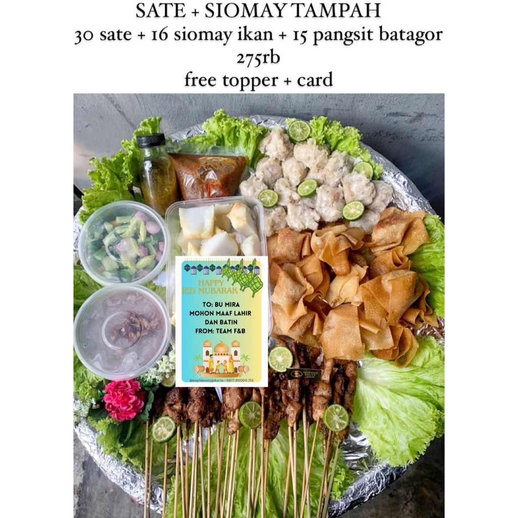 

Sate mix Siomay Ikan dan Batagor Tampah - READY Setiap Hari