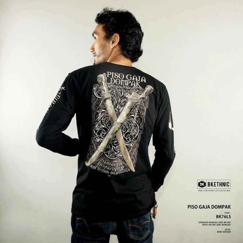 KAOS BATAK | PISO GAJA DOMPAK (LENGAN PANJANG)