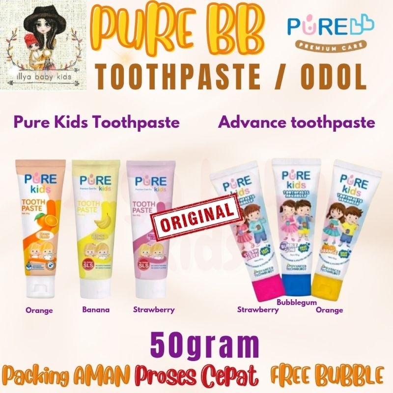 PURE KIDS PureKids Toothpaste Advanced Xylitol Flouride Pasta Gigi Anak Tanpa SLS