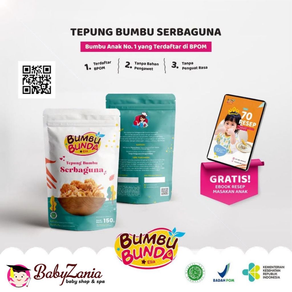 

Bumbu Bunda Elia Tepung Bumbu Crispy Serbaguna Non MSG 150gr