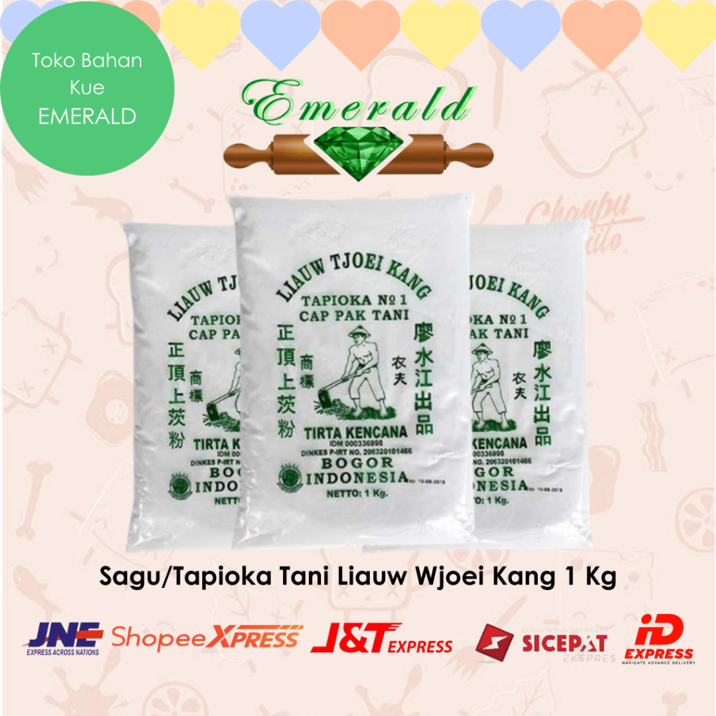 

Sagu / Tepung Tapioka Tani Liauw Tjoei Kang / Cangkul Bawah 1 Kg