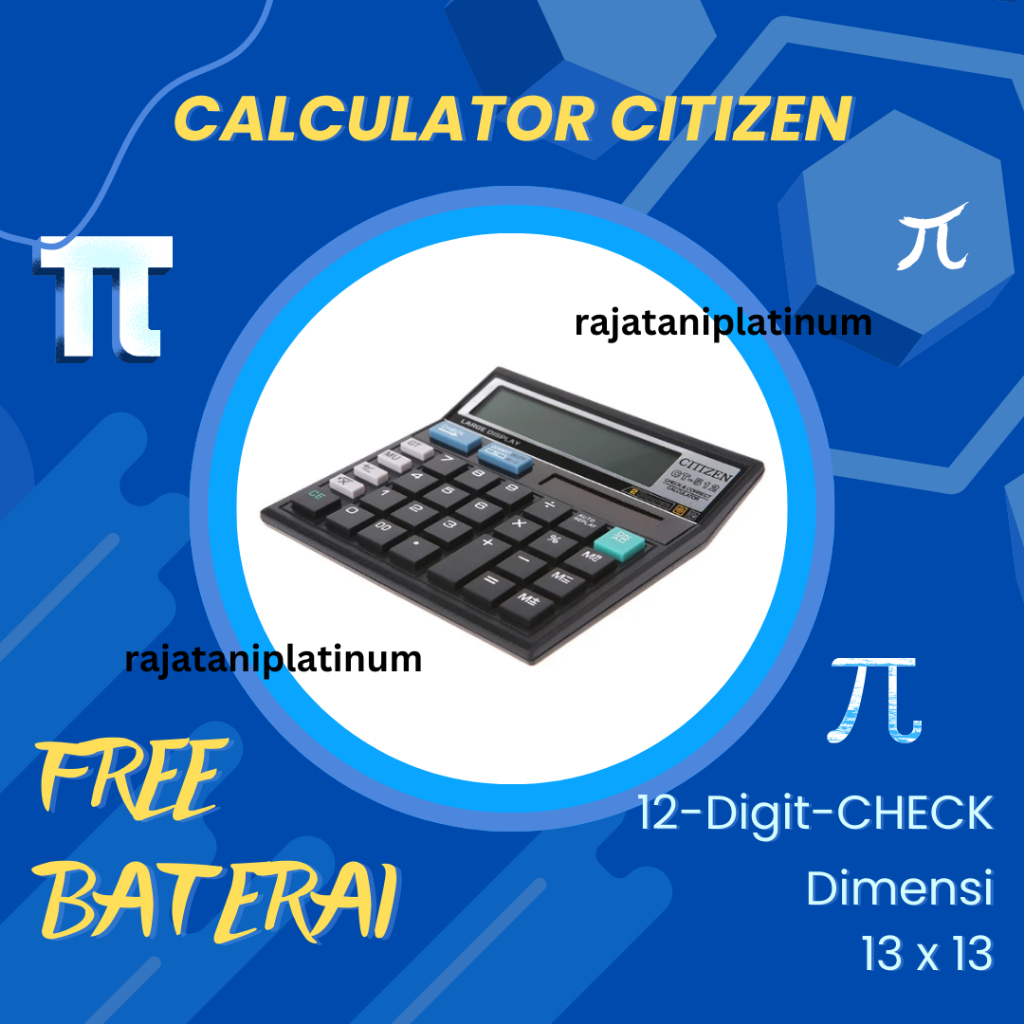 

Calculator Citizen CT-512// Kalkulator // Alat Hitung