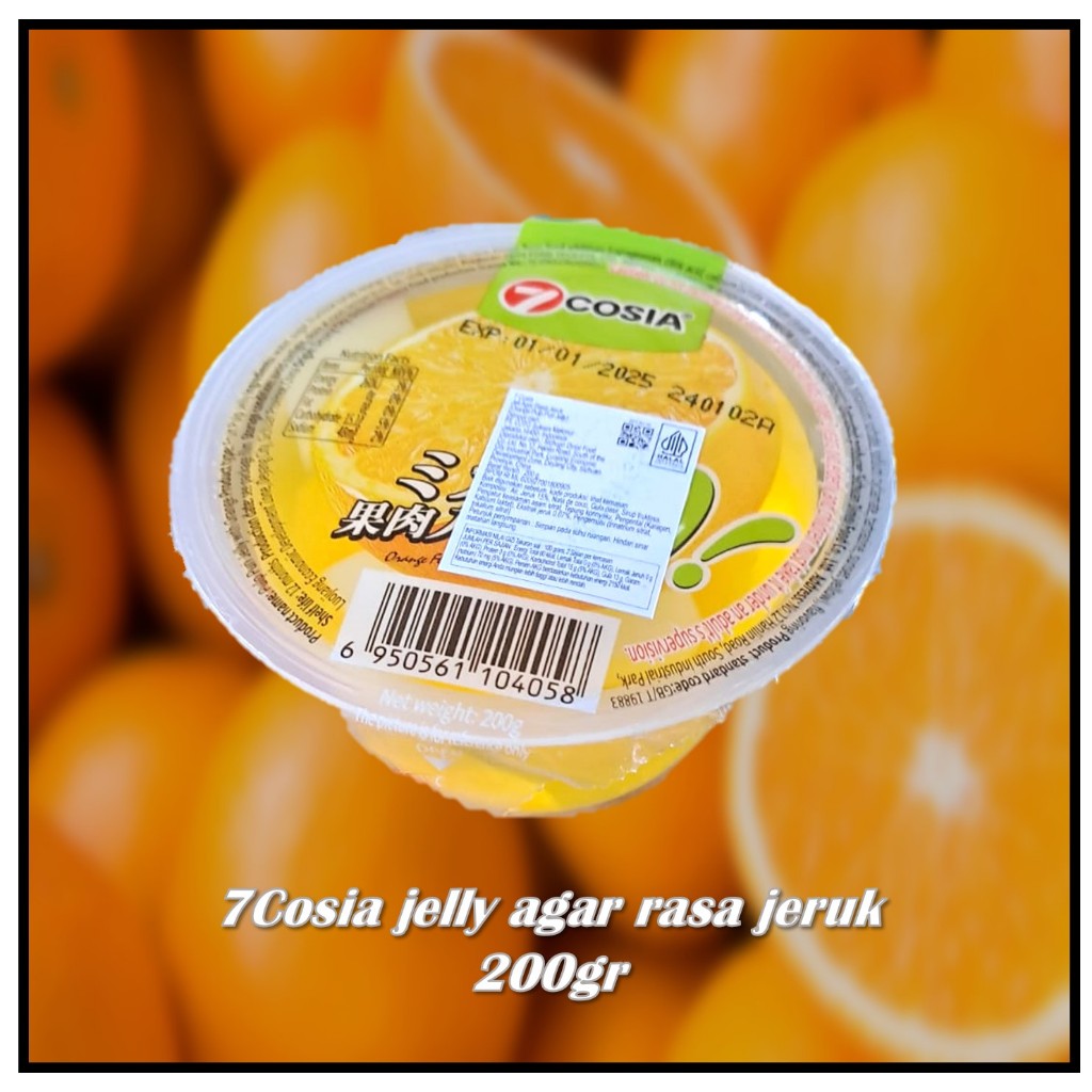 

7Cosia jelly agar rasa jeruk 200gr