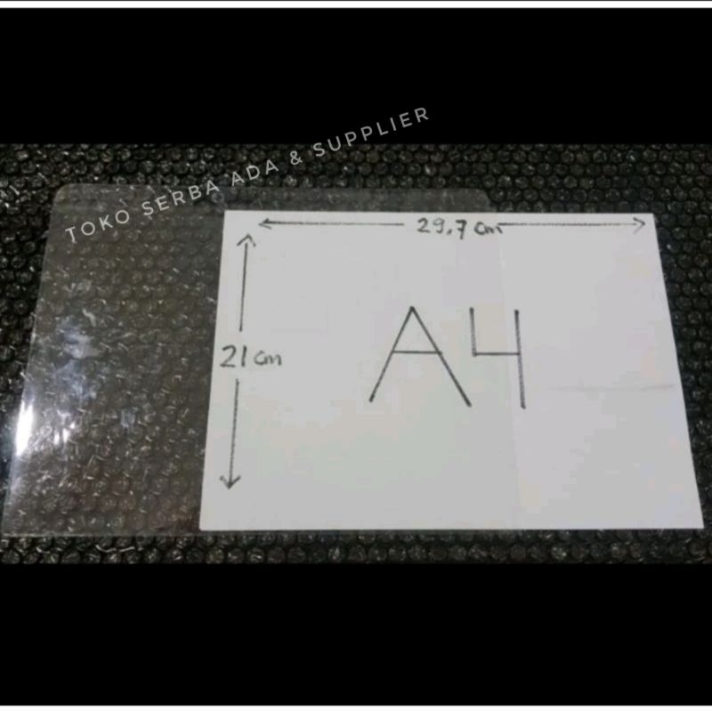 COVER PLASTIK / COVER PLASTIK MIKA TEBAL / PELINDUNG KERTAS DOKUMEN A4 MURAH