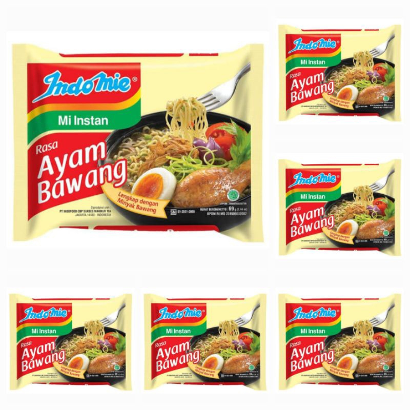 

Indomie Mi Instan Rasa Ayam Bawang 69 Gr